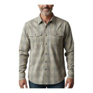 Cabela’s plaid cotton long sleeve button down shirt